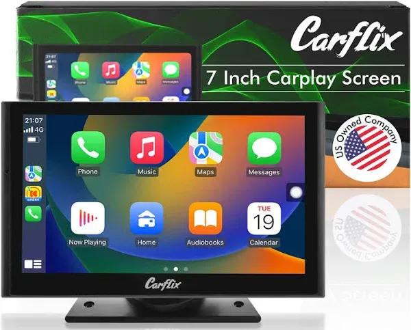 Portable Wireless CarPlay Screen for Car - 10.26 Inch Car Play Screen & Stereo Compatible with Android Auto and Apple CarPlay - Multimedia Player, Bluetooth,Navigation Screen for All Vehicles