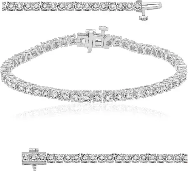 Beyond Brilliance 1/2 Carat Round Natural Diamond Tennis Bracelets for Women