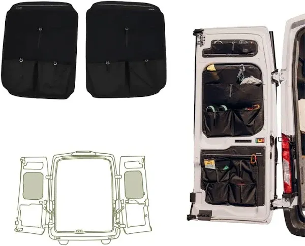 VanEssentials Rear Door Storage Panels for Mercedes-Benz Sprinter Van NCV3 (Pair)