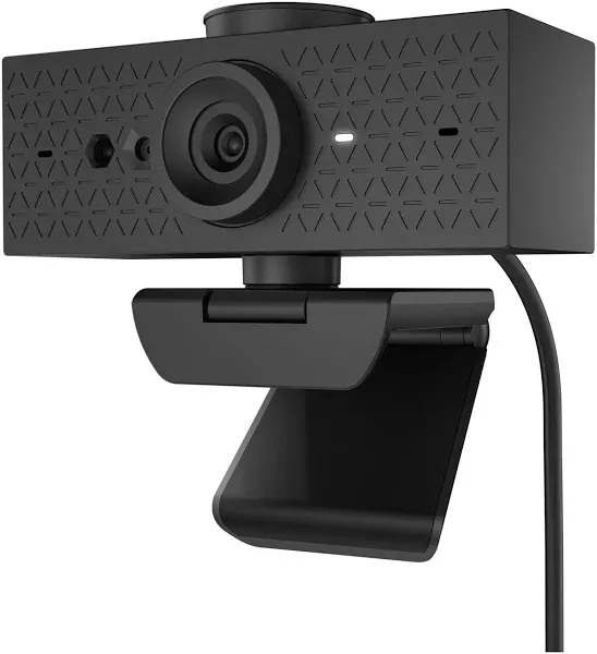 HP 620 FHD Webcam - 1080p 30 FPS - Focus & Color, Backlight Correction - Dual Noise-Reducing Mics - Adjustable Swivel/Tilt - Windows Hello, Zoom Certified, & Privacy Cover (6Y7L2AA#ABL)