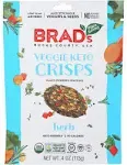 Brad's Organic Herb Veggie Crisp, Gluten Free, Plant Based, 4 Ounce (Pack of 6)