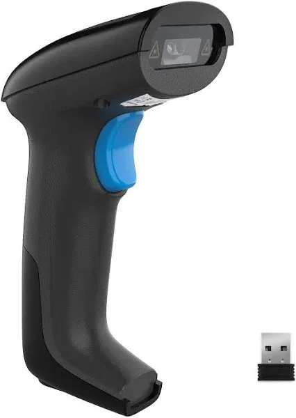 REALINN Cordless 2D QR Barcode Scanner Rechargeable Automatic Hanheld Code Re...