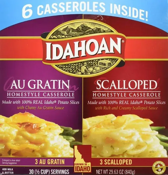 Idahoan AU Gratin and Scalloped Casserole Potatoes