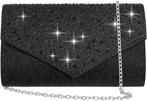 CurvChic Women's Rhinestone Evening Bag