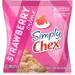 Simply Chex Strawberry Crème Snack Mix Family Size, 13.5 OZ