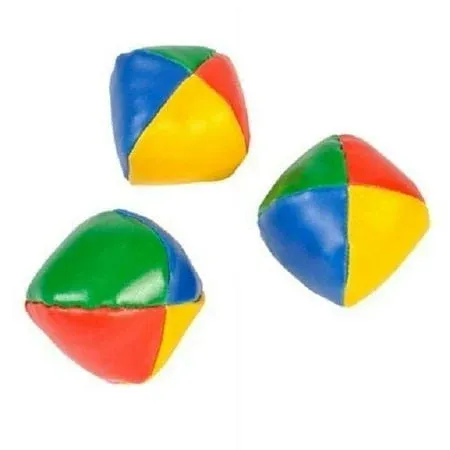 SET OF 3 LEARN TO JUGGLE BALLS JUGGLING BALL WITH INSTRUCTIONS 2.25"