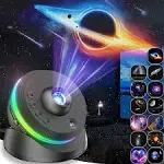 Galaxy Projector 13-in-1 Meteor HD Planetarium 360° Rotating Star Projector with Timed Function, Extra-Large Coverage For Kids & Adults, Perfect For