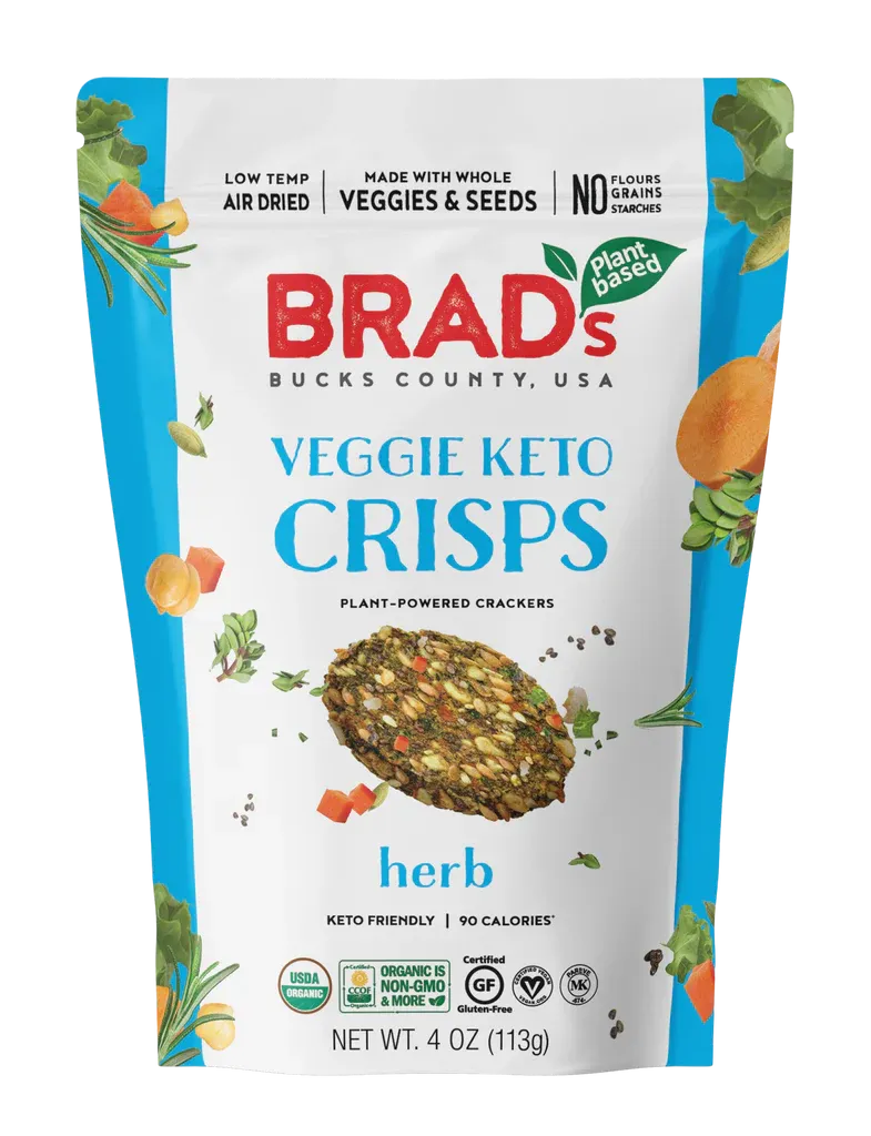 Brad's Plant Based Organic Herb Veggie Keto Crisps