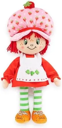 Strawberry Shortcake Plush 18&#034; Soft Character Pillow, Stuffed Doll