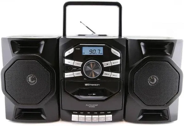 Emerson Portable CD & Cassette Stereo Boombox