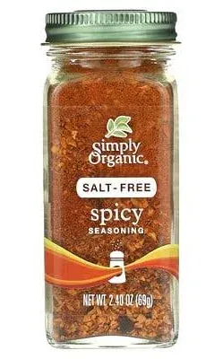 Simply Organic Salt-Free Spicy Seasoning