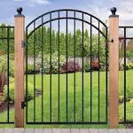 Nuvo Iron Garnet 45 in. W. x 68 in. H. Decorative Gate