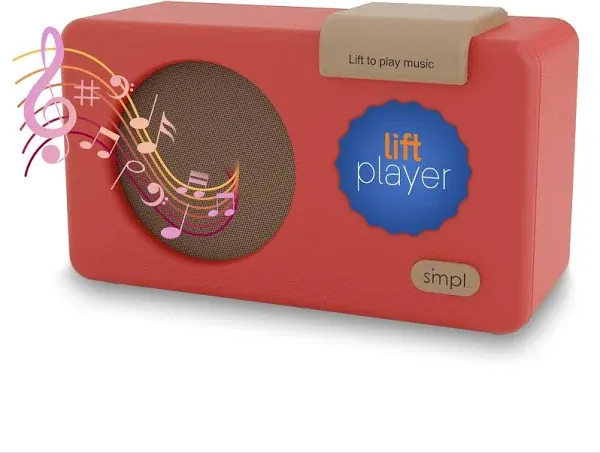 Simple One Touch Music Player Alzheimer&#039;s Dementia Memory Care Red Tested/Works