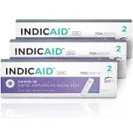 Indicaid Covid-19 Rapid Antigen At-Home Test (6 Tests) - 4 Easy Steps & Results in 20 Minutes - Covid OTC Nasal Swab Test - HSA/FSA Reimbursement