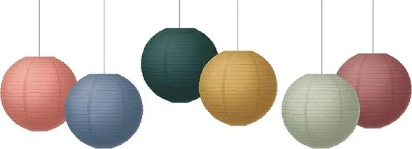 Teacher Created Resources Wonderfully Wild 8" Hanging Paper Lanterns