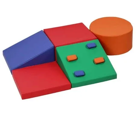 Toddler Foam Climbing Blocks Set - 5PCS Indoor Active Playset, Promotes Physical Development