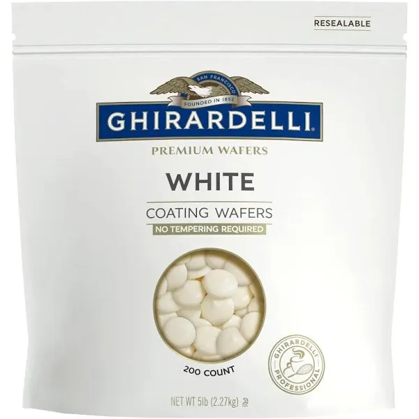 Ghirardelli Premium White Coating Wafers, 5lb Bag