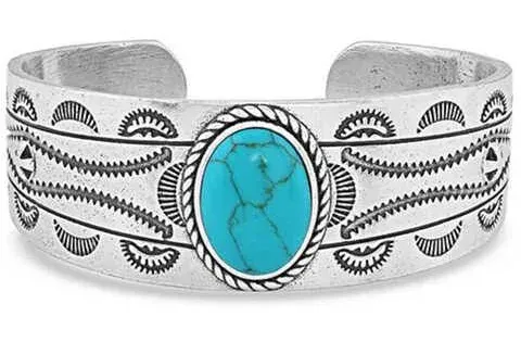 Montana Silversmiths Into The Blue Turquoise Cuff Bracelet