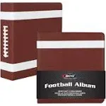 BCW 3" Premium Album - Football Collectors Edition Brown