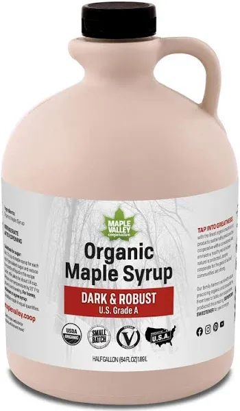 Maple Valley Coop Maple Syrup Grade A Dark Robust Organic