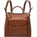 Fossil Women's Parker Leather Convertible Backpack Purse Handbag for Women