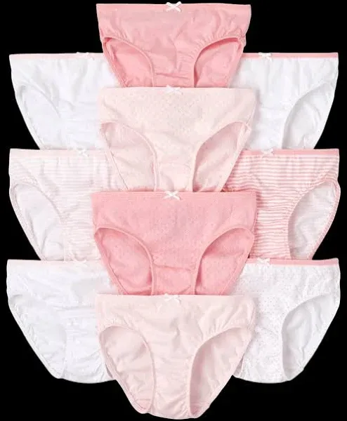 The Children's Place Girls' 10-Pack Cotton Brief Underwear