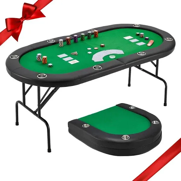 Pexmor 8 Player Foldable Poker Table