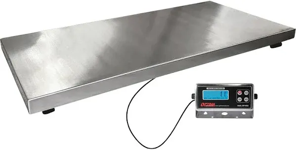 Optima 43" x 20" Vet Scale 1,000lb x 0.2lb, OP-922-1000LED