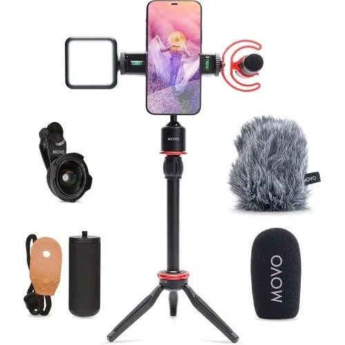 Movo iPhone Vlogging Kit Tripod