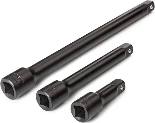 Versatile 3-Piece Impact Extension Set for 1/2 Inch Drive Tools - 3, 6, 10 in.