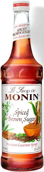 Monin Spiced Brown Sugar Syrup - Bottle (750mL)