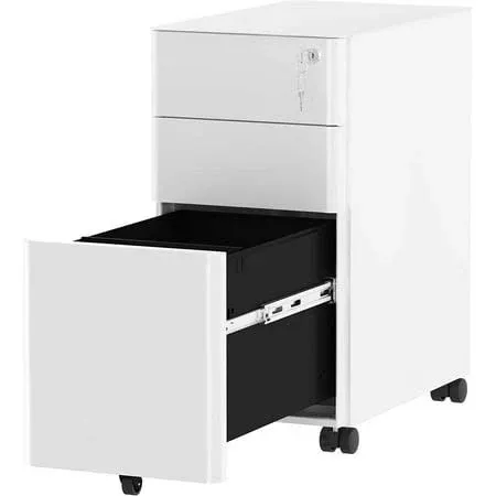 YITAHOME 3-Drawer Slim File Cabinet with Lock