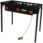 Gas One Outdoor Triple High Pressure Burner with Stand Stove