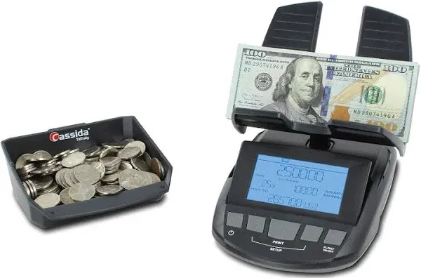 Cassida Professional Money Counting Scale Bill Counter Till Tally