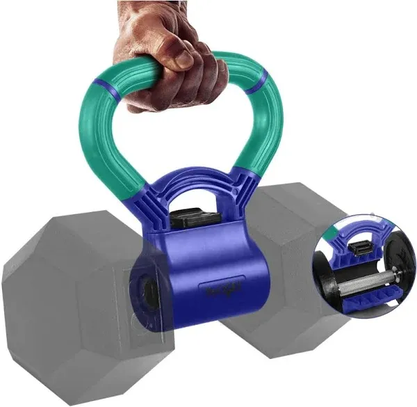 Yes4All Kettlebells Grip, Dumbbell Grip Handle, Convert Dumbbells into Kettlebell for Home Gym, Kettlebell for Weights Plate