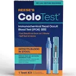 Reese&#039;s ColoTest Immunochemical Fecal Occult Blood Test IFOB 1 Test Exp. 11/25