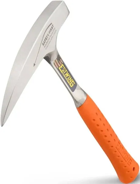 Estwing EO-22P 22 oz Orange Rock Pick with Pointed Tip