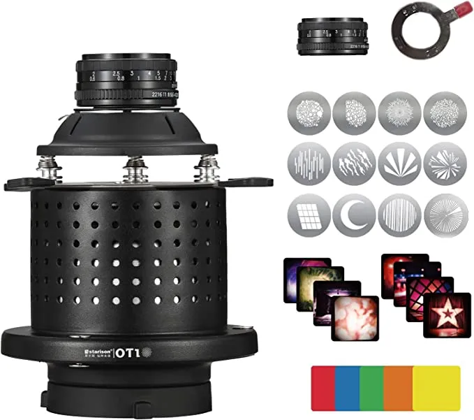 Conical Optical Snoot for Portrait Cosplay Photography with 50mm Lens, 12 GOB...