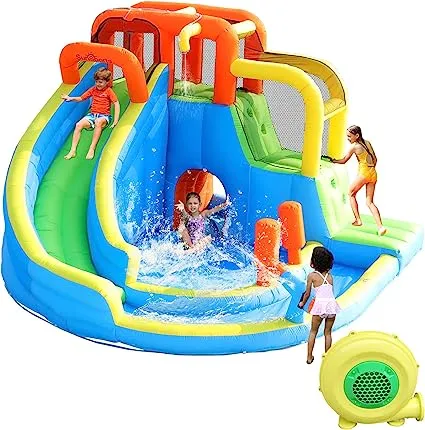 SunSports Inflatable Water Slide Kids Bounce House