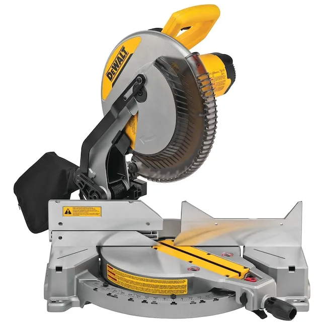 DEWALT 12-Inch Miter Saw, 15-Amp, Single Bevel, Compound (DWS715),Black