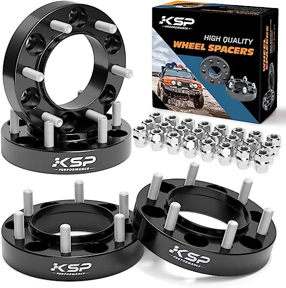 KSP Forged 1.25&#034; 6X5.5 to 6X5.5 Wheel Spacers, Thread Pitch 12X1.5 Hub Bore 106M