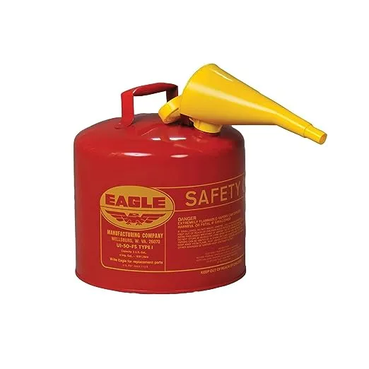 Eagle Type 1 Safety Can - 2.5 Gallon with Funnel - Red