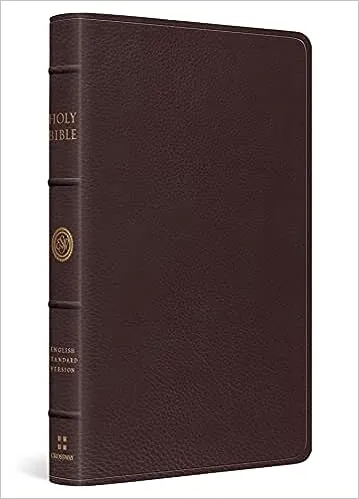 ESV Large Print Thinline Reference Bible (Top Grain Leather, Brown): English Standard Version Large Print Thinline Reference Bible Top Grain Leather Brown