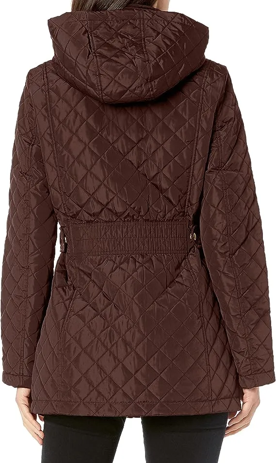 Calvin Klein Women's Diamond Quilted Hooded Jacket