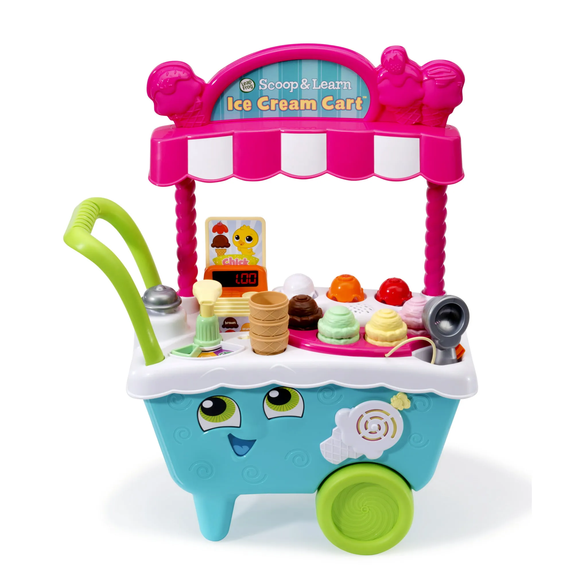 Leapfrog Scoop and Learn Ice Cream Cart, Play Kitchen Toy for Kids