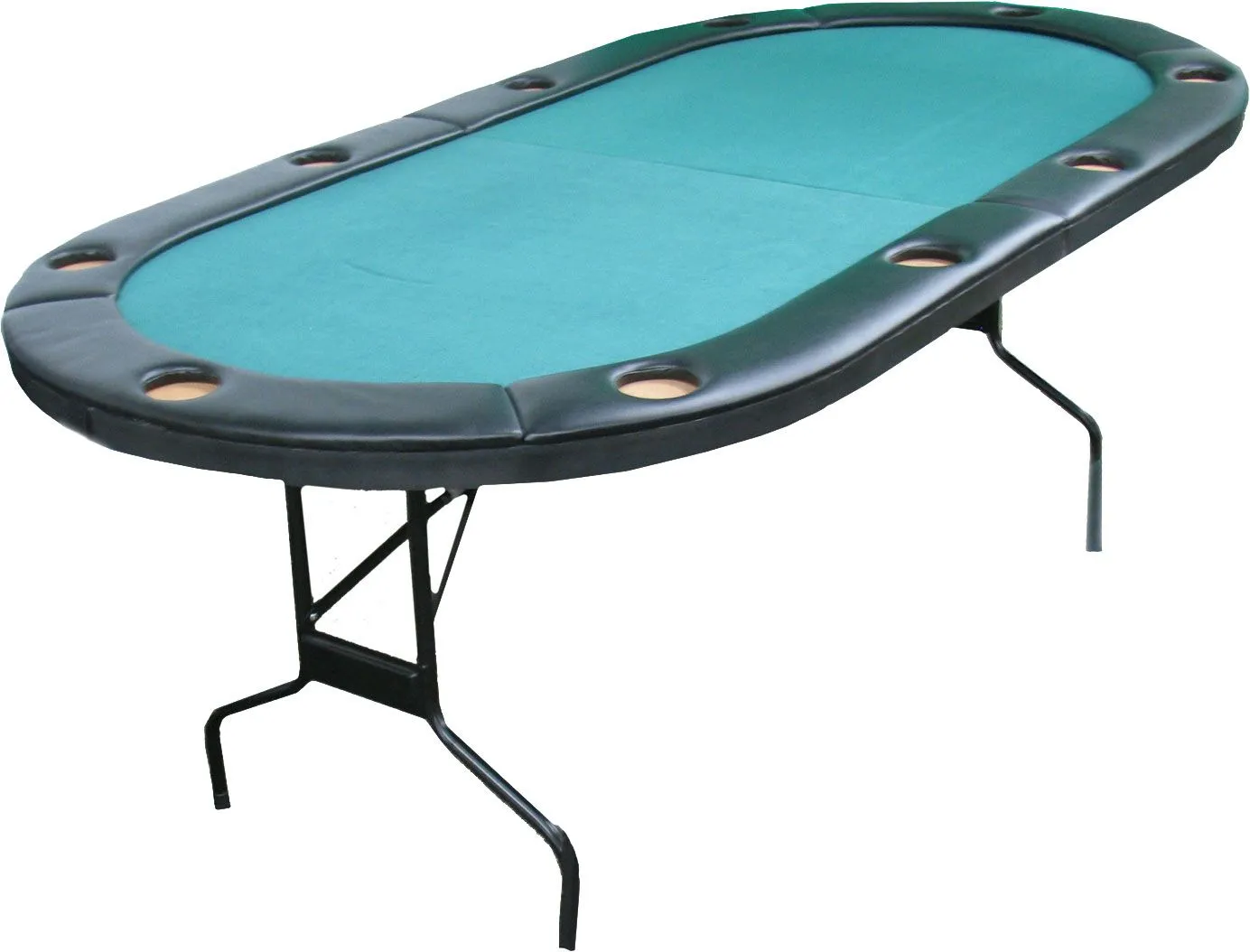 Fat Cat by GLD PRODUCTS Folding Texas Hold 'em Poker/Casino Game Table with Cushioned Rail, 10 Player