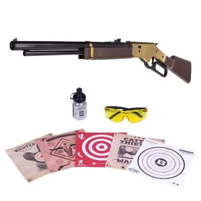 Barra Airguns .177 Caliber 1866 Junior Air Gun Bundle with Glasses, Targets and BBs