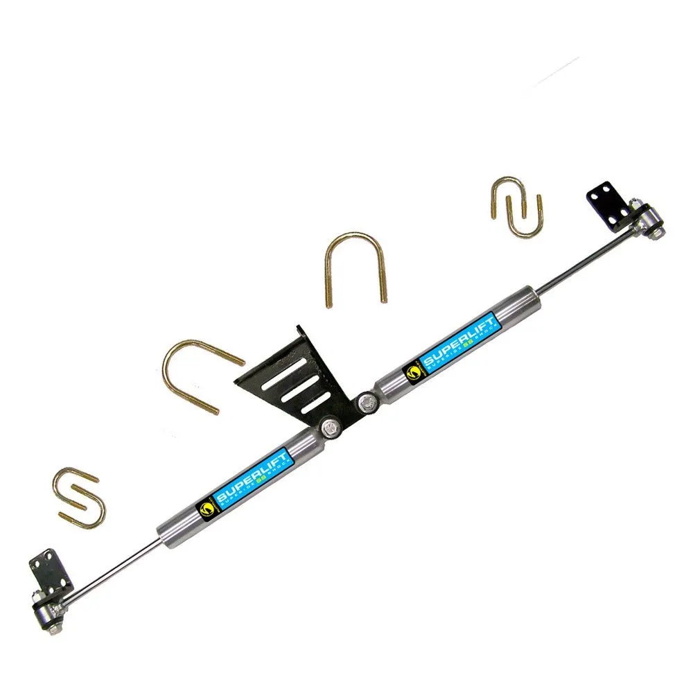 Superlift 07-18 Jeep Wrangler JK High Clearance Dual Steering Stabil. Kit- SR SS by Bilstein (Gas) - 92105