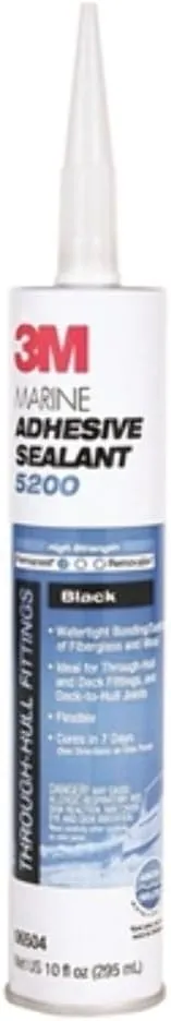 3M 06504 10.1 Oz Black Marine Adhesive Sealant 5200