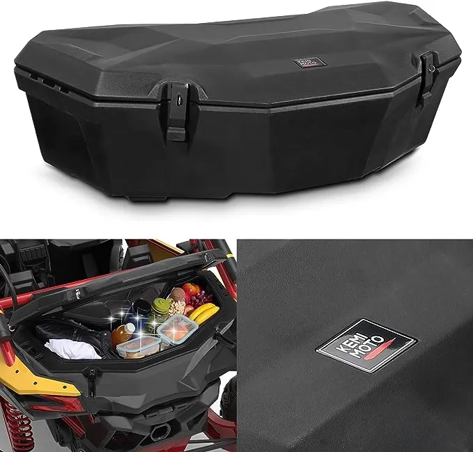 Kemimoto X3 Cargo Box Compatible with Can Am Maverick X3, X3 Rear Storage Box Trunk Rack Box Compatible with Outlander(Except 6x6) Commander Renegade, X3 Accessories,Mounting bracket Replace 715004778